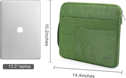 Omnpak for 13.6 inch MacBook Air Case Sleeve Compatible with MacBook 13 inch, 14-inch New MacBook Pro M5/M4/M3/M2/M1 Pro/Max, Water Repellent Laptop Case with Handle