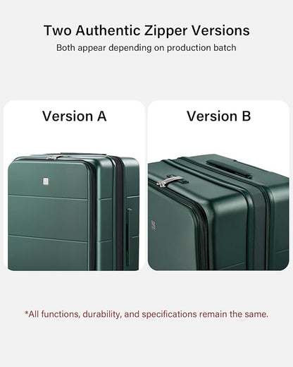Hanke Hardside Expandable Carry On Luggage, 20 Inch Top Opening Trunk Luggages with Spinner Wheels, All-PC Hard Shell Carry-On Suitcase, Lightweight & TSA Airline Approved (Blackish Green, 46L)