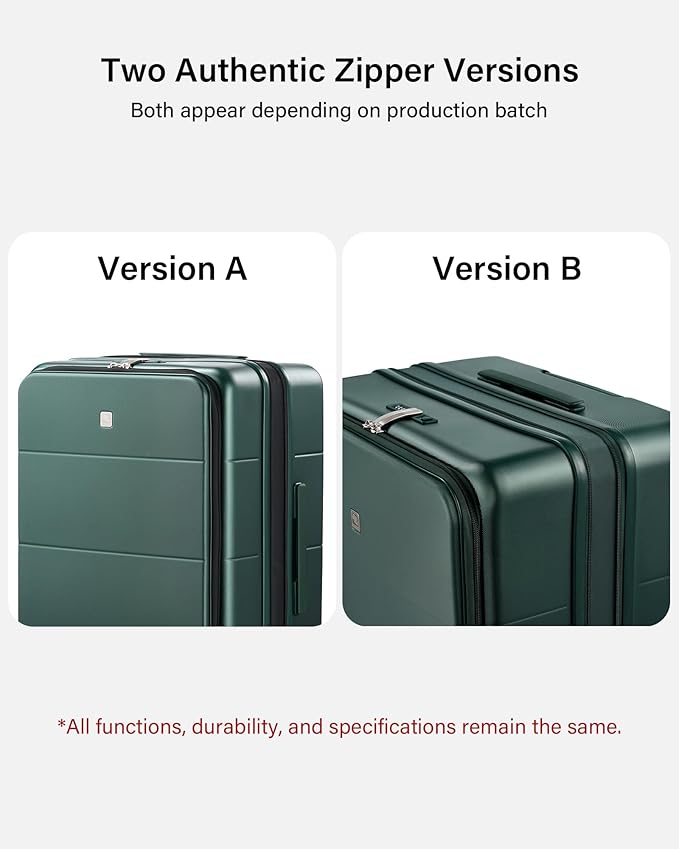 Hanke Hardside Expandable Checked Luggage, 24 Inch Top Opening Trunk Luggages with Spinner Wheels, All-PC Hard Shell Suitcase, Lightweight TSA Checked-Medium(Blackish Green, 83L)