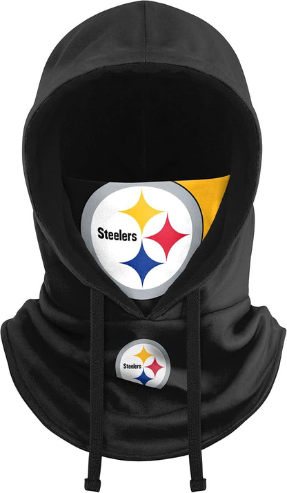 NFL Team Logo Team Color Drawstring Winter Cap Hooded Gaiter Balaclava Face Cover