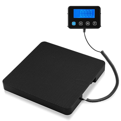 Smart Weigh Digital Postal Shipping Scale, 220 lb Capacity, 0.1 oz Readability, Hold & Tare Function, Includes Batteries & USB-C
