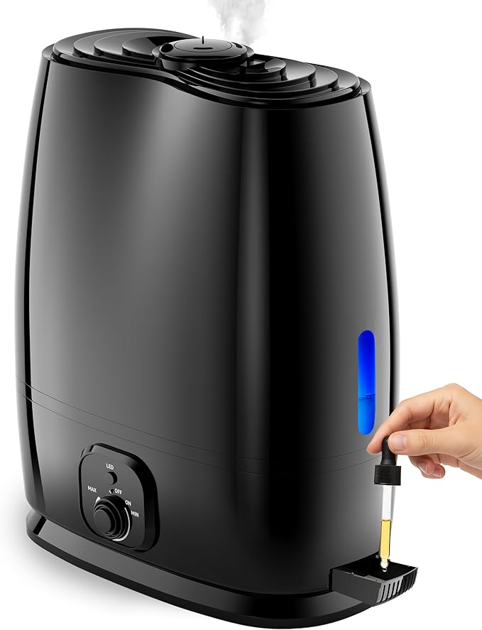 Everlasting Comfort 6L Humidifiers for Bedroom, Quiet 50HR Runtime No-Filter Supersized Cool Mist Humidifier Large Room for Whole House, Plants, Baby Nursery, Allergies, Dry Skin, Congestion, Indoor