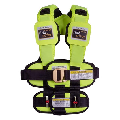 RideSafer - Large Yellow, Lightweight, Compact, Portable Car Seat - Perfect for Travel and Everyday Child Safety
