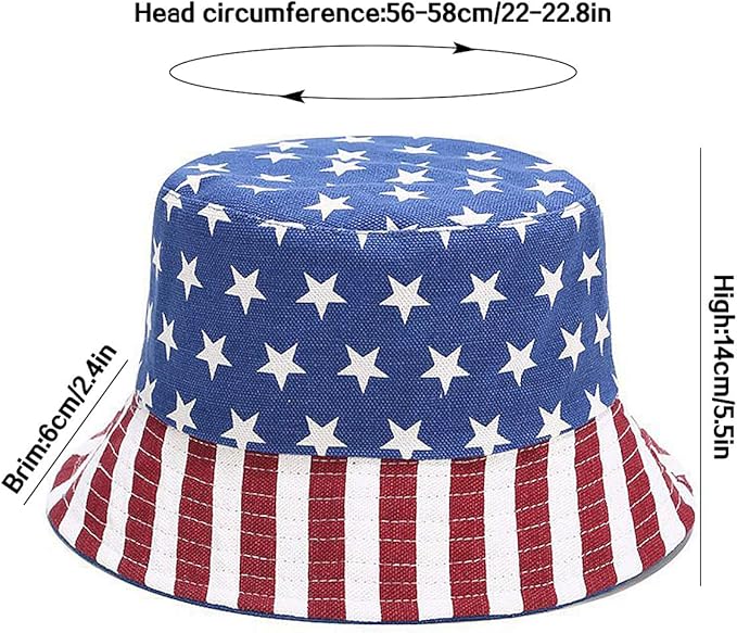 XYIYI Cute Bucket Hat Beach Fisherman Hats for Women, Reversible Double-Side-Wear