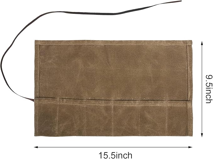 Travel Watch Roll Organizer with 6 Slots Handmade Watch Travel Case Roll-up Watch Organizer Storage Box Jewelry Roll Watch Travel Pouch Waxed Canvas Easy Carry On Watchlover Storage Gift for Men