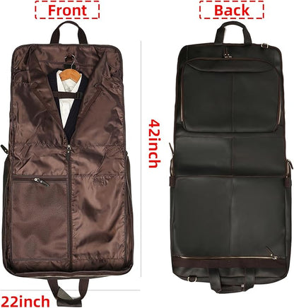 Carry On Garment Bags Large Suit Travel Bag for Men Foldable 2 in 1 Hanging Suitcase Luggage Bags for Travel Business Trips