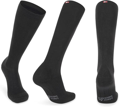 DANISH ENDURANCE 21-26 mmHg Compression Socks | Graduated Support & Faster Recovery | Running & Travel | Unisex 1 Pack