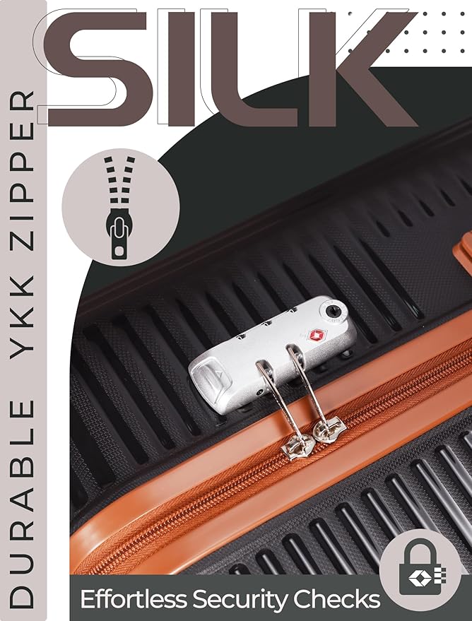 Luggage Sets 5 Piece,Lightweight,Impact-Resistant,Wear-Resistant Suitcases with Wheels, Hardshell Suitcase Set with Spinner Wheels, PP Carry on Luggage Set with TSA Lock, Travel Luggage