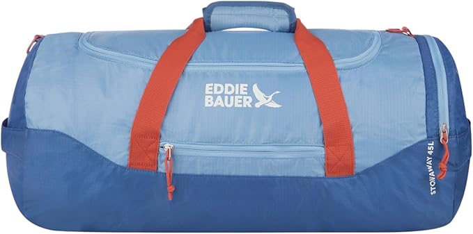 Eddie Bauer Stowaway Packable Duffel Bag | Travel | Foldable | Lightweight | Durable | Ripstop Polyester