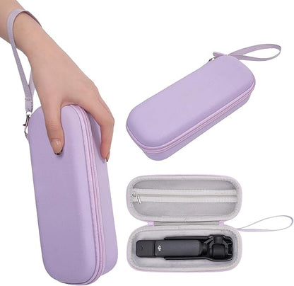 DJI Osmo Pocket 3 Case, Portable Protective Hard Storage Bag Compatible with Creator Combo Camera Accessories (with Wrist Strap & Carabiner)