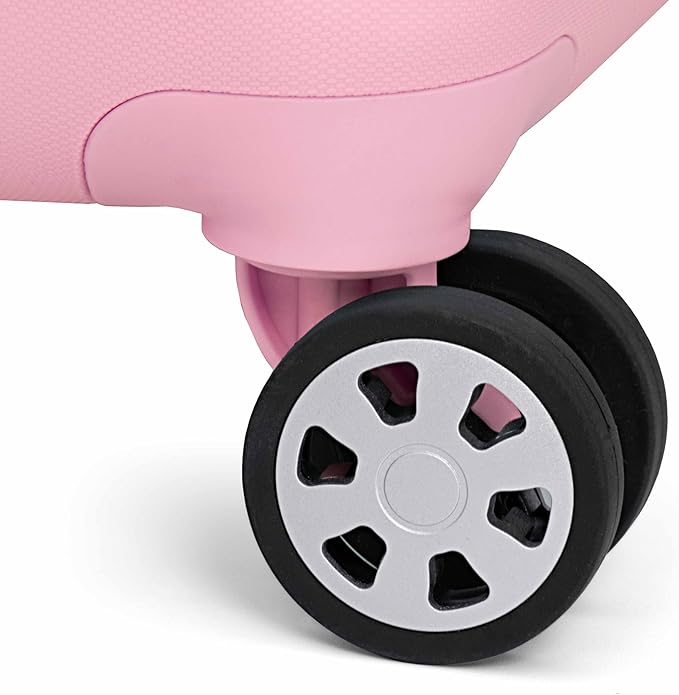 Traveler's Choice Pagosa Indestructible Hardshell Expandable Spinner Luggage, Pink, 26-Inch Medium
