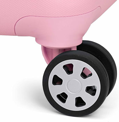 Traveler's Choice Pagosa Indestructible Hardshell Expandable Spinner Luggage, Pink, 26-Inch Medium