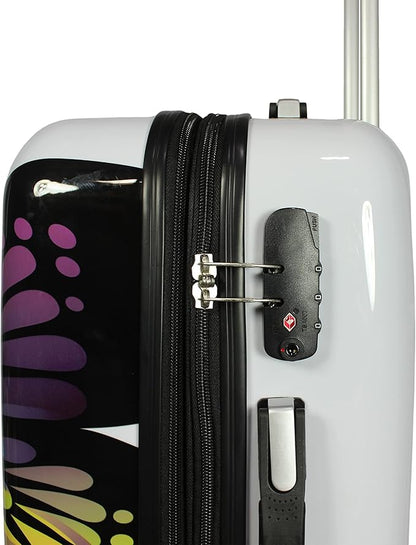 World Traveler Butterfly Luggage, 4-Piece Set
