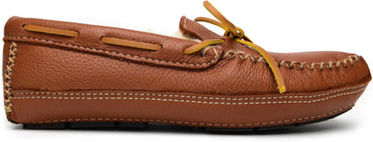 Minnetonka Men's Sheepskin-Lined Moose Slippers