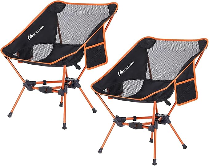MOON LENCE Portable Camping Chair Backpacking Chair - The 4th Generation Ultralight Folding Chair - Compact, Lightweight Foldable Chairs for Hiking Mountaineering, Beach