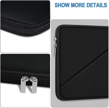 Laptop Sleeve 14 Inch, Shockproof Protective Computer Cover with Accessory Pocket, Traveling Carrying Bag Laptop Case Compatible for 14 Inch MacBook Air/Pro, HP, Dell, Asus, Acer, Lenovo, Black