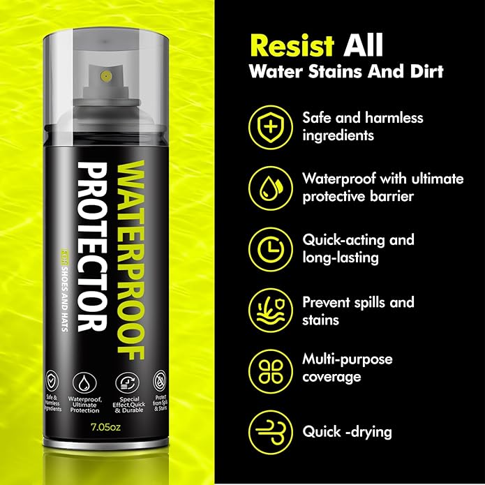 Shoe Protector Spray: Rain Stain Dirt Waterproof Shoe Spray, Nano Protection for Sneaker Suede Leather Boot Hat