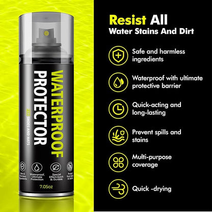 Shoe Protector Spray: Rain Stain Dirt Waterproof Shoe Spray, Nano Protection for Sneaker Suede Leather Boot Hat