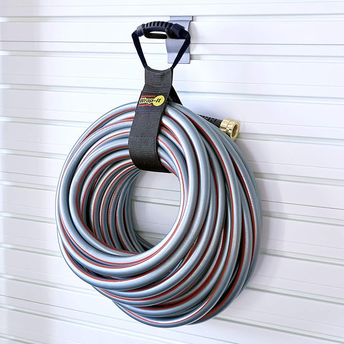 Easy-Carry Wrap-It Storage Straps - 28” (2-Pack) – Heavy-Duty Hook and Loop Extension Cord Carrying Strap, Hanger, Keeper, Organizer with Handle for Pool, Boat, RV, Garden Hoses, Cords, and Cables