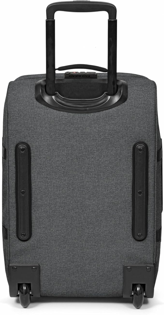 Eastpak Tranverz S – 42L Large Wheeled Luggage with Dual Compartments, TSA Lock, Compression Straps & Smooth-Wheeling System, Black Denim