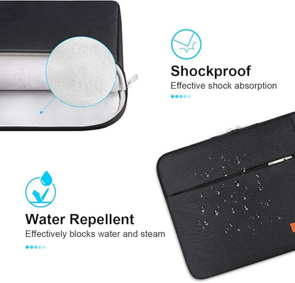 Lacdo Laptop Sleeve Case for 16 inch New MacBook Pro M4/M3/M2/M1 Pro/Max A3403 A3186 A2991 A2780 A2485 A2141 2024-2019 | 15 inch Microsoft Surface Laptop 7th Copilot+PC, 6 5 4 3 Computer Bag, Black