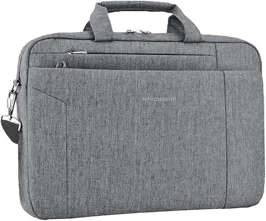 KROSER Laptop Bag 15.6 Inch Briefcase Shoulder Bag Water Repellent Laptop Bag Bussiness Carrying Handbag