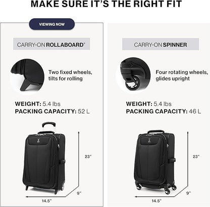 Travelpro Maxlite 5 Softside Expandable Upright 2 Wheel Carry-on Luggage, Lightweight, 22-Inch — Orchid Pink Purple