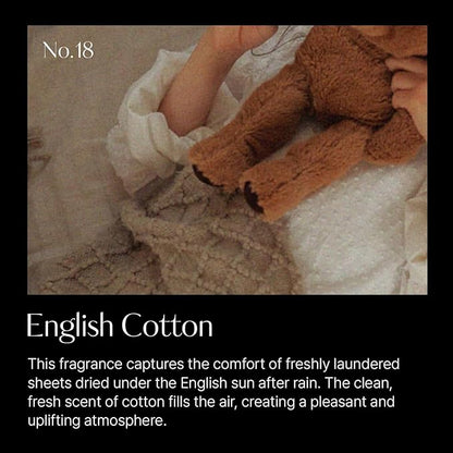 hetras Textile Perfume | England Cotton - Clean & Breezy Scent | Long-Lasting Subtle Fragrance Wrinkle Release Spray | Travel-Size Linen Freshener | Made with Natural Essential Oils, 2.7 fl. oz.