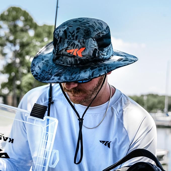 KastKing Sol Armis UPF 50 Boonie Hat - Sun Protection Hat, Fishing Hat, Beach & Hiking Hat, Paddling