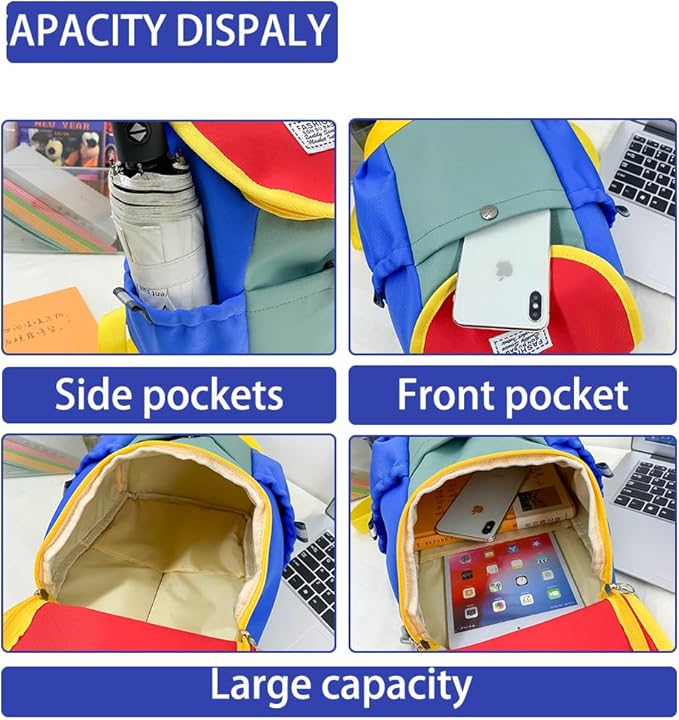 Toddler Backpack for Boys and Girls Age 3+, Lightweight Small Kids School Bag for Kindergarten, Daycare, Travel (Blue)