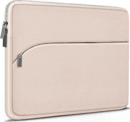 Laptop Case 13.3 inch, Portable Monitor Protective Laptop Sleeve with Front Pocket Computer Bag Compatible with MacBook Air Pro 13.3 inch 14 inch, Dell, HP, Light Pink
