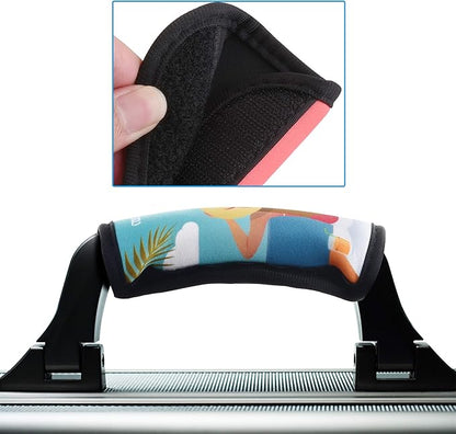 CM Pack of 5 Neoprene Luggage Handle Wrap Handle Grip Luggage Identifier for Travel Bag Luggage Suitcase (Summer Patterns - UMB (5 Pcs))