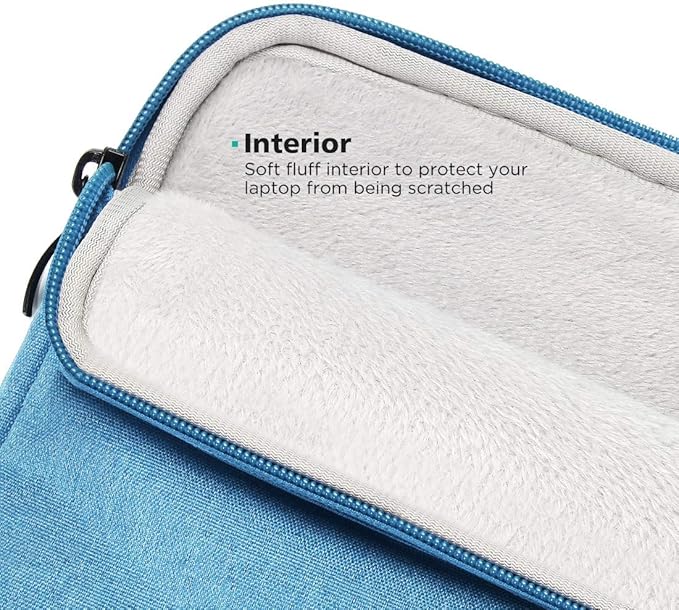 NIDOO 15" 16" Laptop Sleeve Case Notebook Protective for 15" MacBook Pro / 16" MacBook Pro M2 M1 / 15" Surface Laptop 3/16" ThinkPad Z16 / Yoga 7i / 15.6 Dell XPS 15 / HP EliteBook 655 G9, Blue