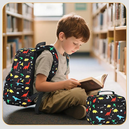 CAMTOP Backpack for Kids, Boys Girls Preschool Backpacks with Lunch Box Toddler Kindergarten School Bookbag Set