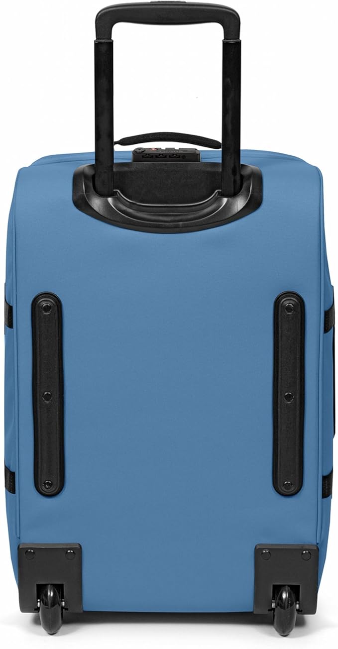 EASTPAK Tranverz S – 42L Large Wheeled Luggage with Dual Compartments, TSA Lock, Compression Straps & Smooth-Wheeling System, Aviator Blue