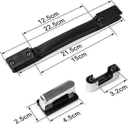 Suitcase Handle Replacement, Plastic Spare Strap Handle Grip Replacement Part Black for Luggage Case Repair (B019)