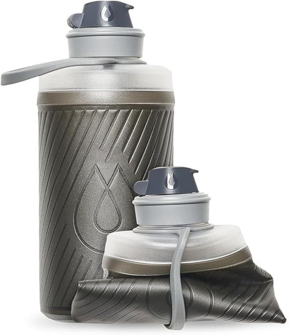 HydraPak Flux - Collapsible Backpacking Water Bottle (750ml, 1L, 1.5L) - BPA Free, Ultra Light, Spill-Proof Twist Cap
