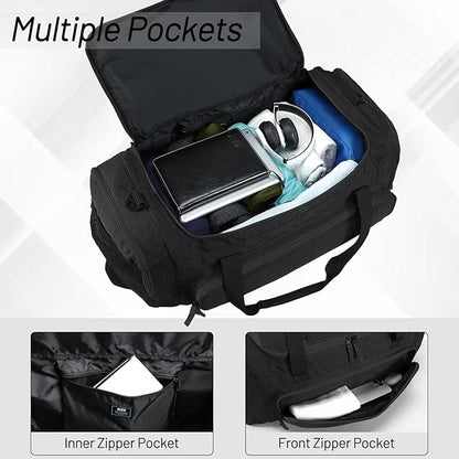 MIER Large Gym Bag for Men Sports Duffle Bag with Shoe Compartment 60L Lightweight Duffel Bags for Workout Fitness Travel