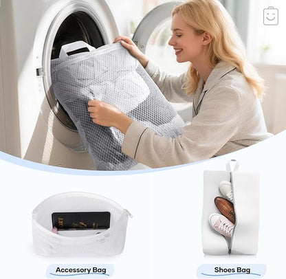 Veken 11 Set Compression Packing Cubes for Travel Essentials,Compressible Expandable Large Luggage Suitcase Organizer Bags for Clothing,Durable Space Saver Storage Bags with Toiletry Bags(White)
