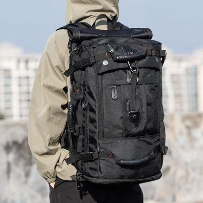 Travel Backpack Carry On Backpack Durable Convertible Duffle Bag Fit for 15.6 Inch Laptop for Men and Women hiking airplane shoes bag extendable three way uses multiple