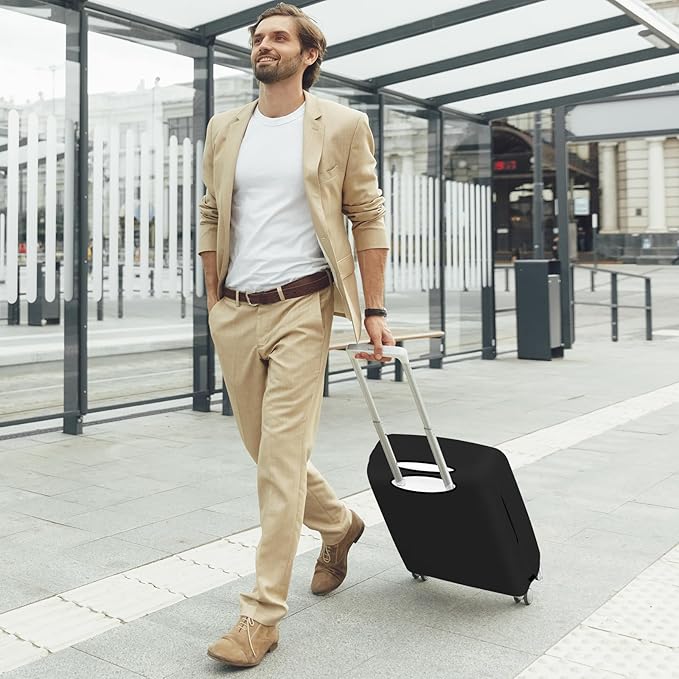 Luggage Covers For Suitcase Tsa Approved, Washable Suitcase Cover Elastic Luggage Protector Scratch Resistant Suitcase Cover For 30-32 Inch Wheeled Luggage(Eye-30 inch)
