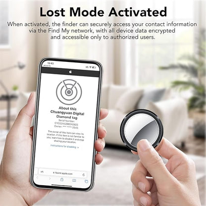 Air Tracker Tags-5 Pack Black | Bluetooth Tracker Work with Apple Find My (iOS Only), Smart Tag with Protective Case/Keychain/Lanyard, Item Finder for Luggage/Key/Suitcase, Replaceable Battery