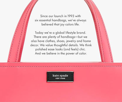Kate Spade New York Leatherette Luggage Tag with Secure Strap, Colorful Suitcase Identifier for Travel, Monogram Bag Tag ID (K)