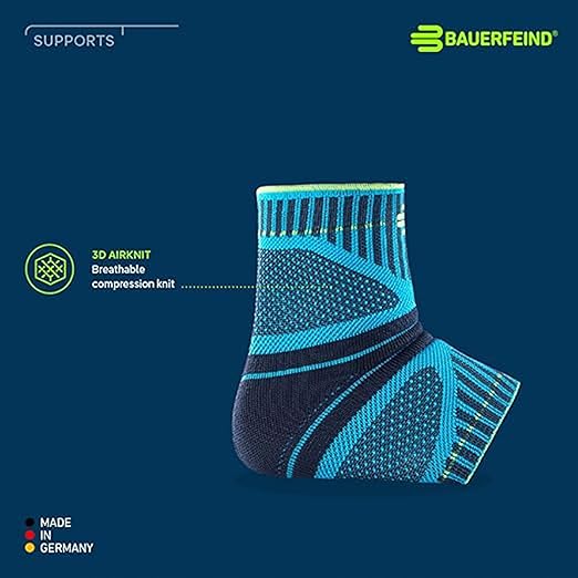 Bauerfeind Sports Ankle Support Dynamic - Ankle Compression Sleeve for Freedom of Movement - 3D AirKnit Fabric for Breathability - Premium Quality & Washable (M, Pink)