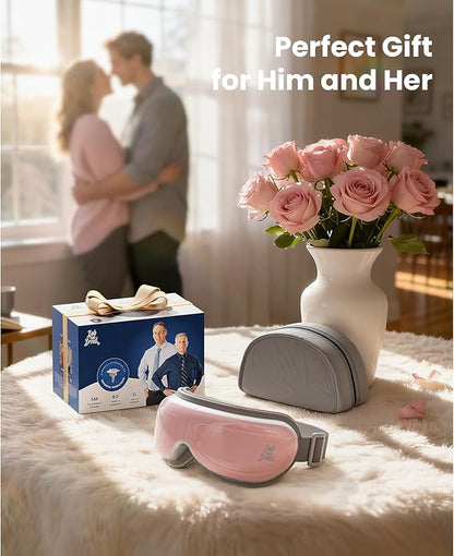 BOB AND BRAD Eye Massager FSA Eligible/HSA Eligible, EyeOasis 2 Temple Massager with Heat, Smart Eye Mask for Migraine with BT Music, Reduce Dry Eyes Improve Sleep, Christmas Gifts for Women Mom Wife