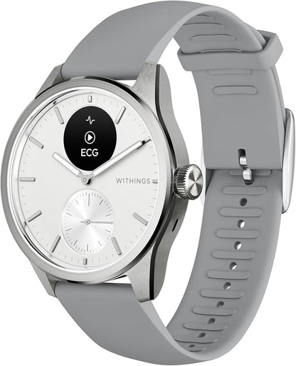 WITHINGS ScanWatch 2 - Hybrid Smart Watch, Heart Rate Monitoring, Fitness Tracker, Cycle Tracker, Sleep Monitoring, GPS Tracker, 30-Day Battery Life, Android & Apple Compatible, HSA/FSA