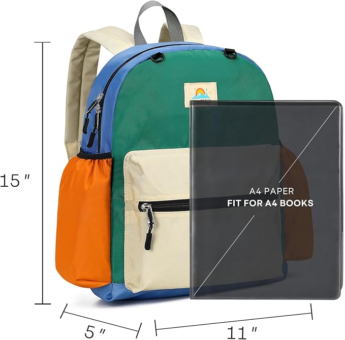 STEAMEDBUN Kids Backpack for Boys 4-6: Boys Backpacks for Elementary - 15 inch Backpack for Kindergarten