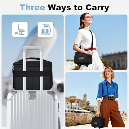 Camera Bag Protective Covers Photography Shoulder Bag Compatible for Nikon, Canon, Sony DSL/SLR/Mirrorless Equipment Travel Waterproof (Black)