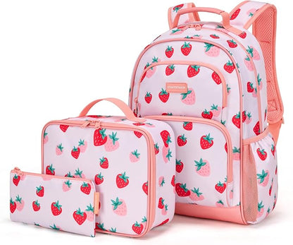 mommore Kids Backpack for Boys Girls Preschool Kindergarten Backpacks Lightweight Elementary School Bookbag with Lunch Box