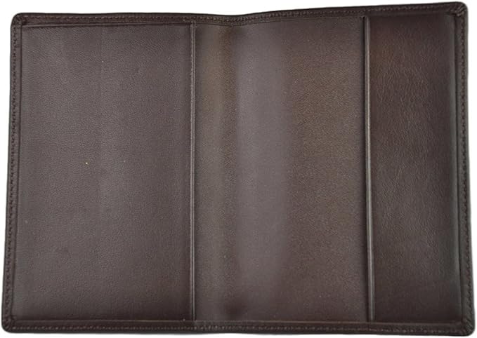 Royce Leather Rfid Blocking Passport Travel Document Organizer In Genuine Leather Packing Organizer, Brown 1